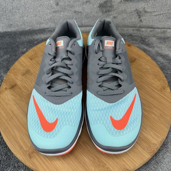 Nike FS Lite Run 3 Running Shoes Womens Size 6.5 Gray Teal Aqua Mesh 807145-400 - Picture 3 of 10